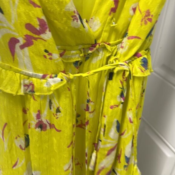 Floral Yellow Maxi TANYA TAYLOR - NWOT - Womens Beautiful Summer Dress - Size 4 - Picture 8 of 8